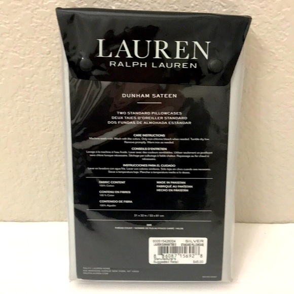 Ralph Lauren Dunham Pillowcases - Picture 2 of 2